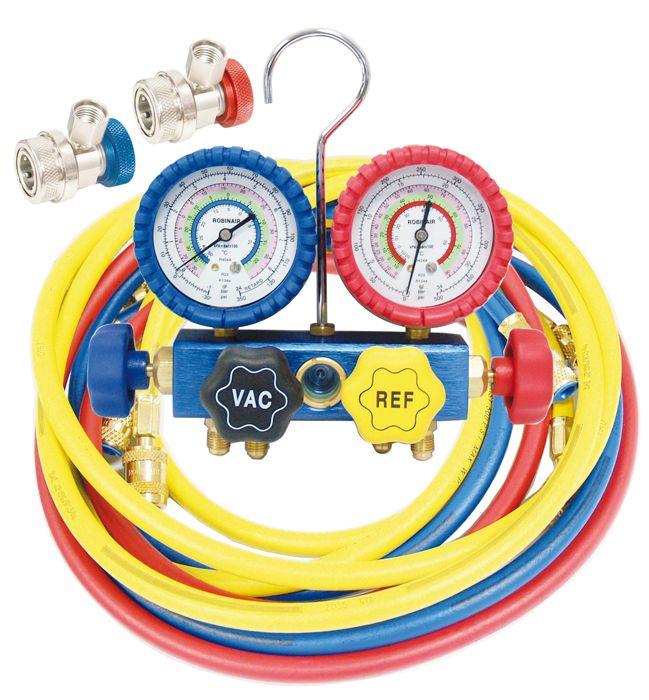 SERVICE HOSE SET ROBINAIR SUITS RECLAIM 17580 RED & BLUE HOSE W/OUT COUPLERS