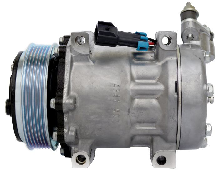 COMP SANDEN SD7H15 MASSEY FERGUSON CATERPILLAR FENDT 12V 8PV 133MM GK HEAD