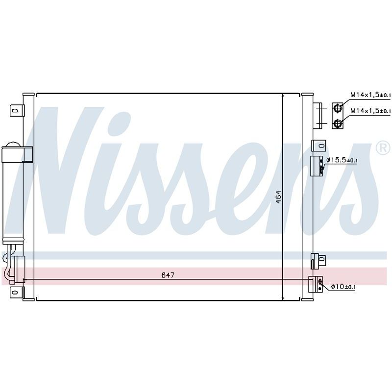 COND CHRYSLER 300C 11/05- 2.7L 3.5L 5.7L PETROL