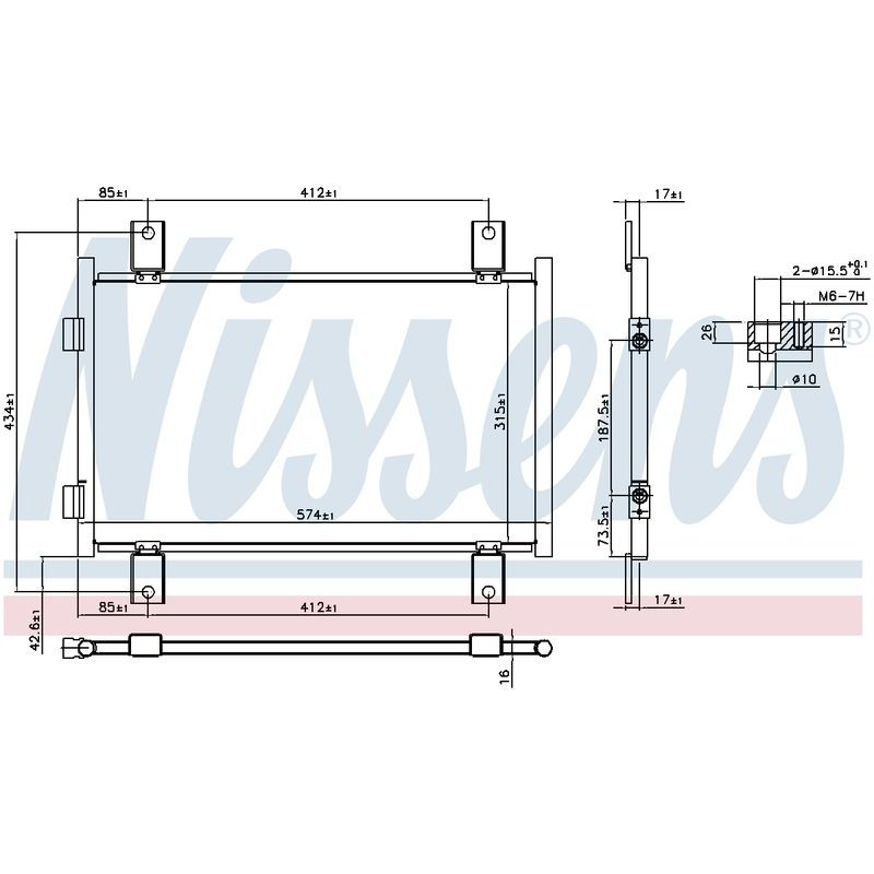 COND FIAT DUCATO 2.8L DSL 02-ON
