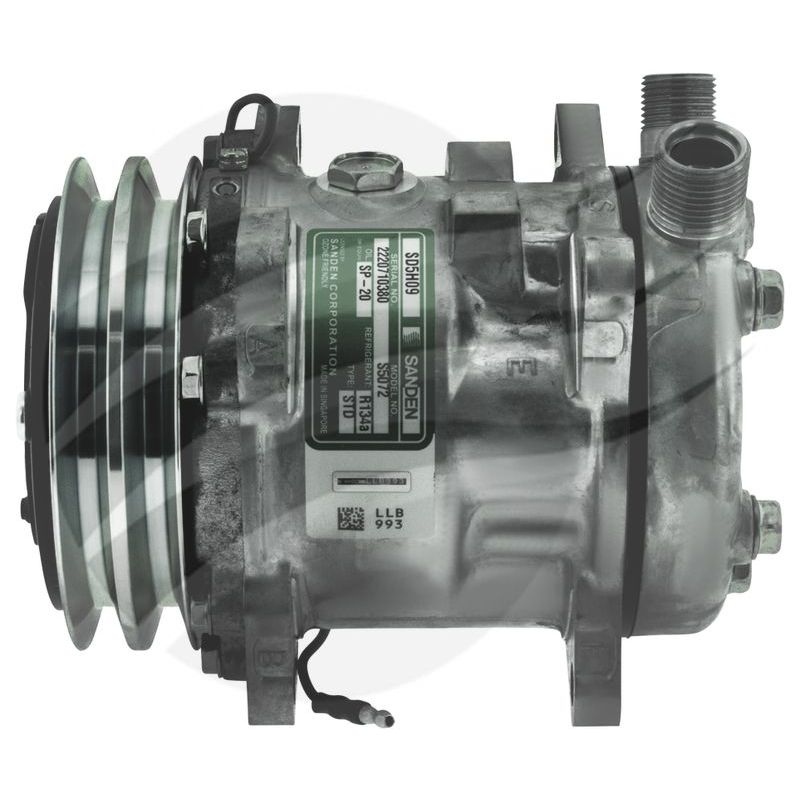 COMP SD5H09 12V 2A 125MM VOR EAR MOUNT FL HEAD