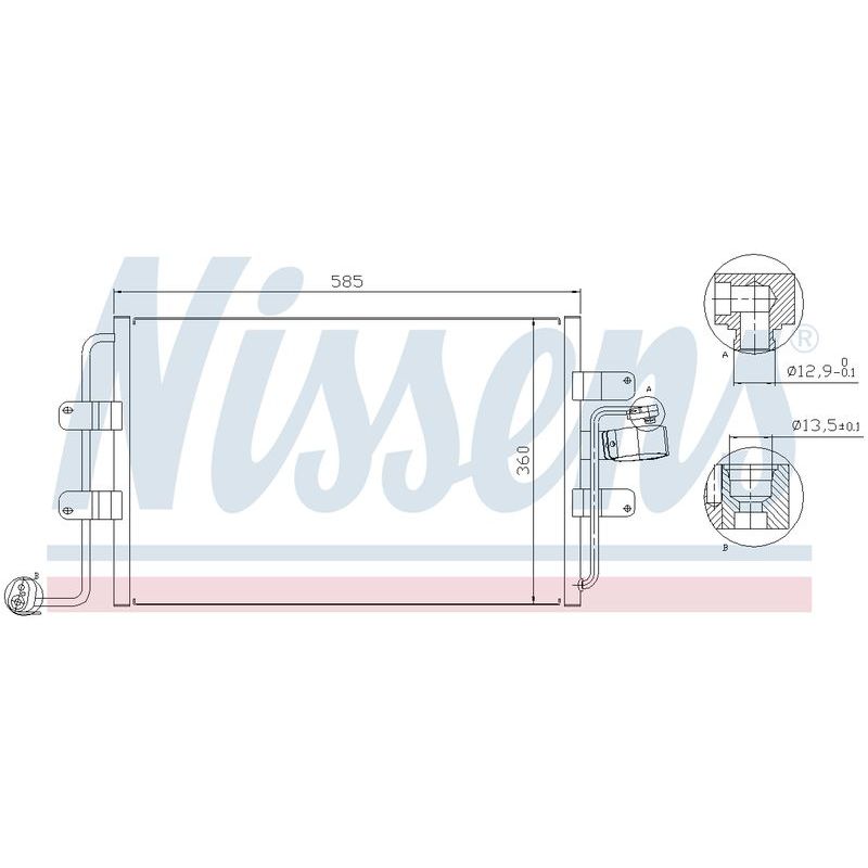 COND VW BEETLE 1/00- VOLKSWAGEN 1C0820413A