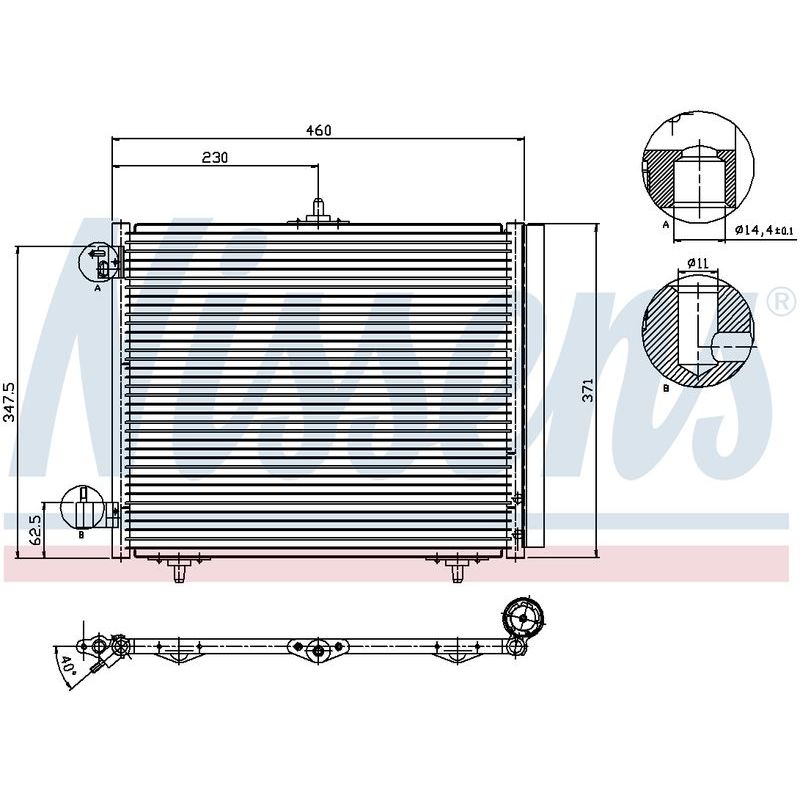 COND CITROEN C2 3/04- C3 1.2L PET MAN 13-15