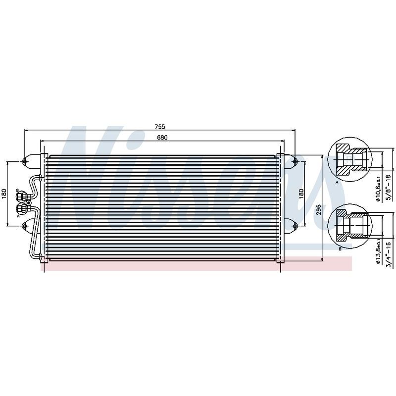 COND VW TRANSPORTER T3 1/84- 8/97 OE # 7D0 820 413A