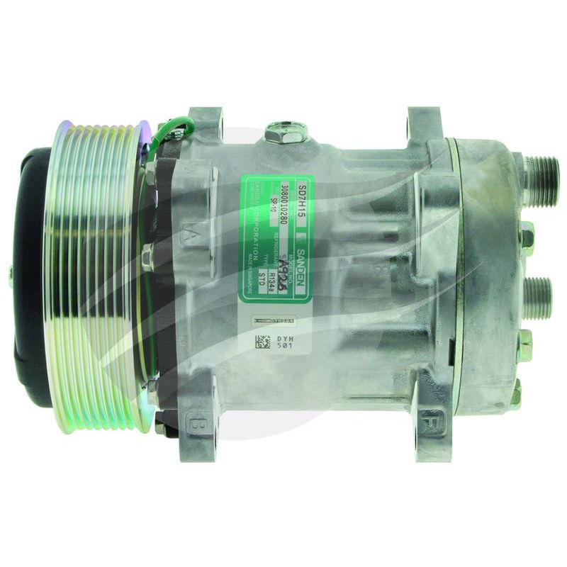 COMP SD7H15 24V 8PV 132MM HOR EAR MOUNT