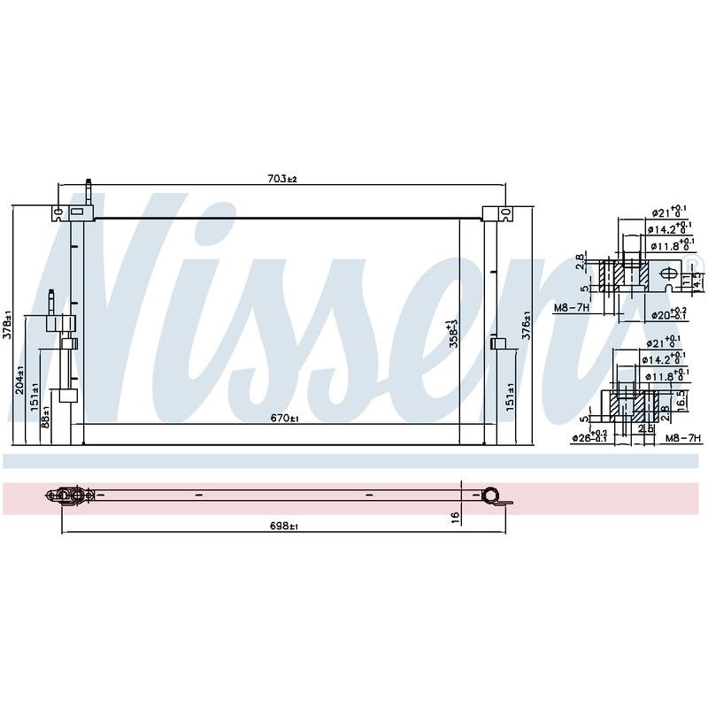 COND JAGUAR X TYPE 2.0 02-9/05 2.5 3.0 01-05