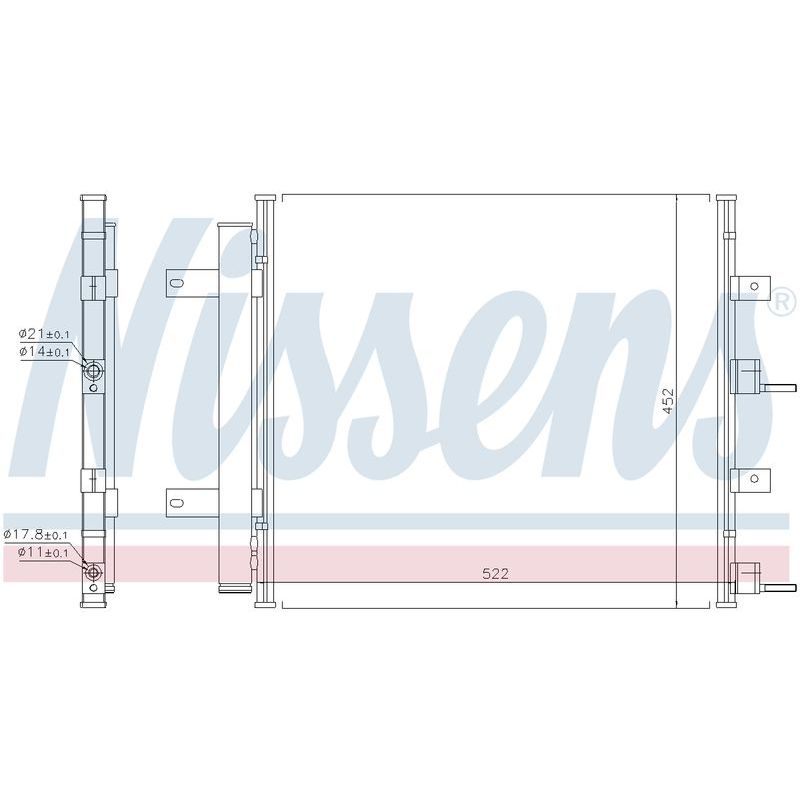 COND JAGUAR S TYPE 1/99-10/07 FROM CHASSIS M45255 XF 3/08-