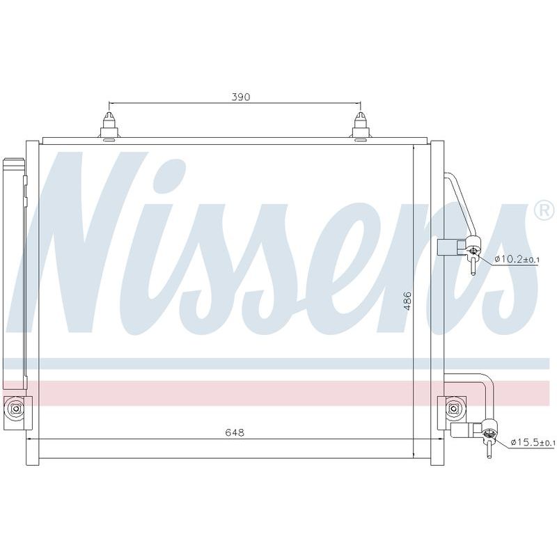 COND MITS PAJERO NS 11/06-9/08 3.2L DSL 3.8L V6