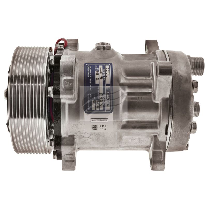 COMP SD7L15 12V 10PV 125MM HOR EAR MOUNT R404A
