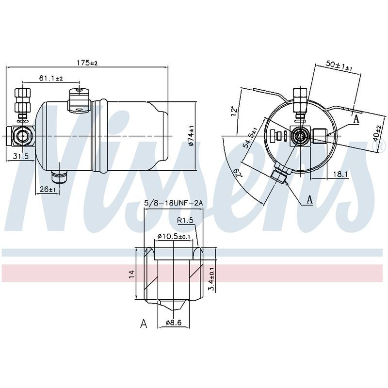 AC RECEIVER DRIER CHRYSLER CROSSFIRE 3.2L 03-07, MERCEDES