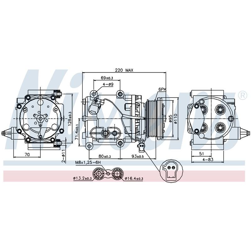 COMP FORD MONDEO 1/01-9/07 2.0L 2.5L 3L V6 NZ MARKET ONLY