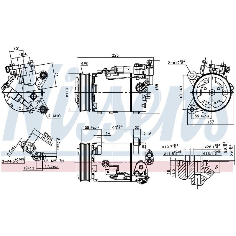 COMP BMW X1 F48 2.0L PET 15-17 X3 F25 2.0L DSL 14-17