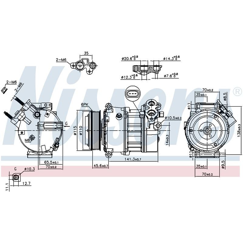 COMP LANDROVER RANGE ROVER LG 4.4L DSL 2/13-11/17 PXC16 6PV
