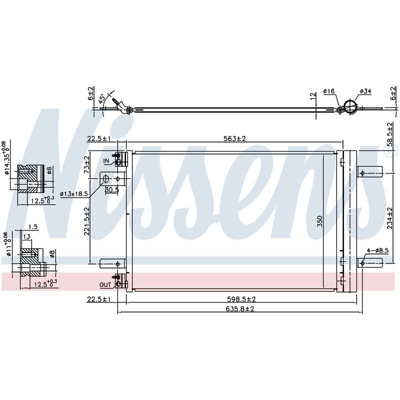 COND PEUGEOT 308 2.0L DSL 10/14-ON, CITROEN C4 2/13-ON