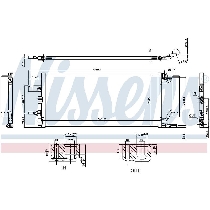 COND BMW X1 F48 15-ON 225I F45 14-ON MINI CLUBMAN B48A20B ENG