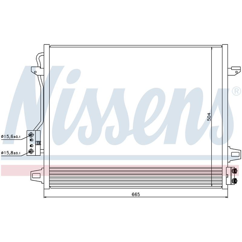 COND CHRYSLER GRAND VOYAGER RT 2.8L DSL 11-16