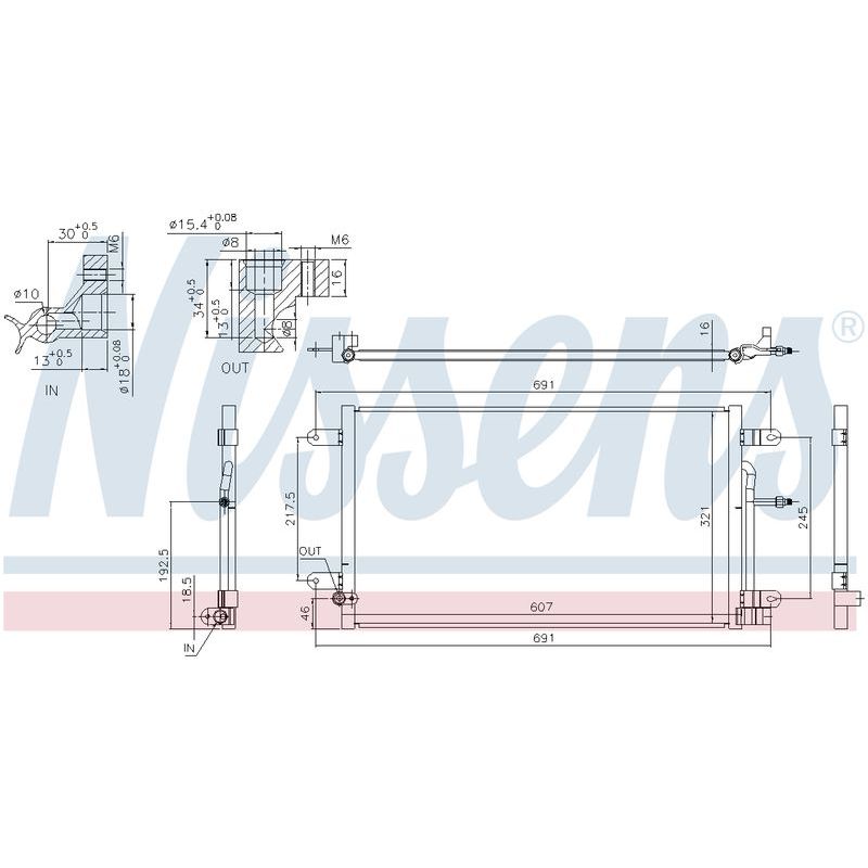 COND AUDI RS4 B7 QUATTRO 4.2L 5/06-9/08