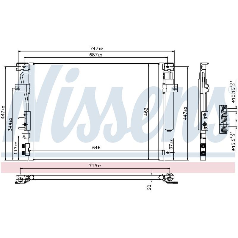 COND CHRYSLER 300C CRD 3.0L DSL 06-12