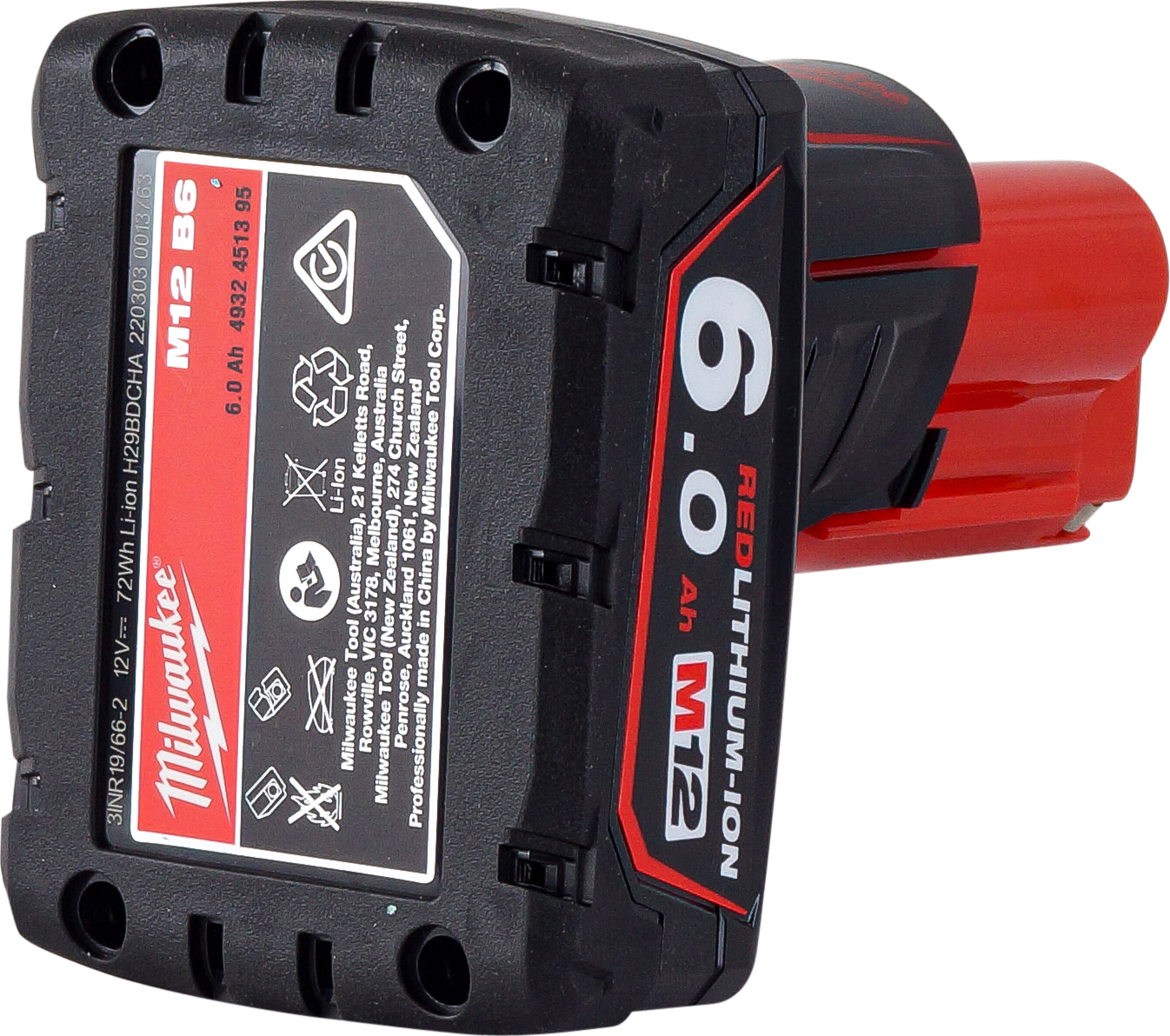 BATTERY, MILWAUKEE, REDLITHIUM, 6.0AH
