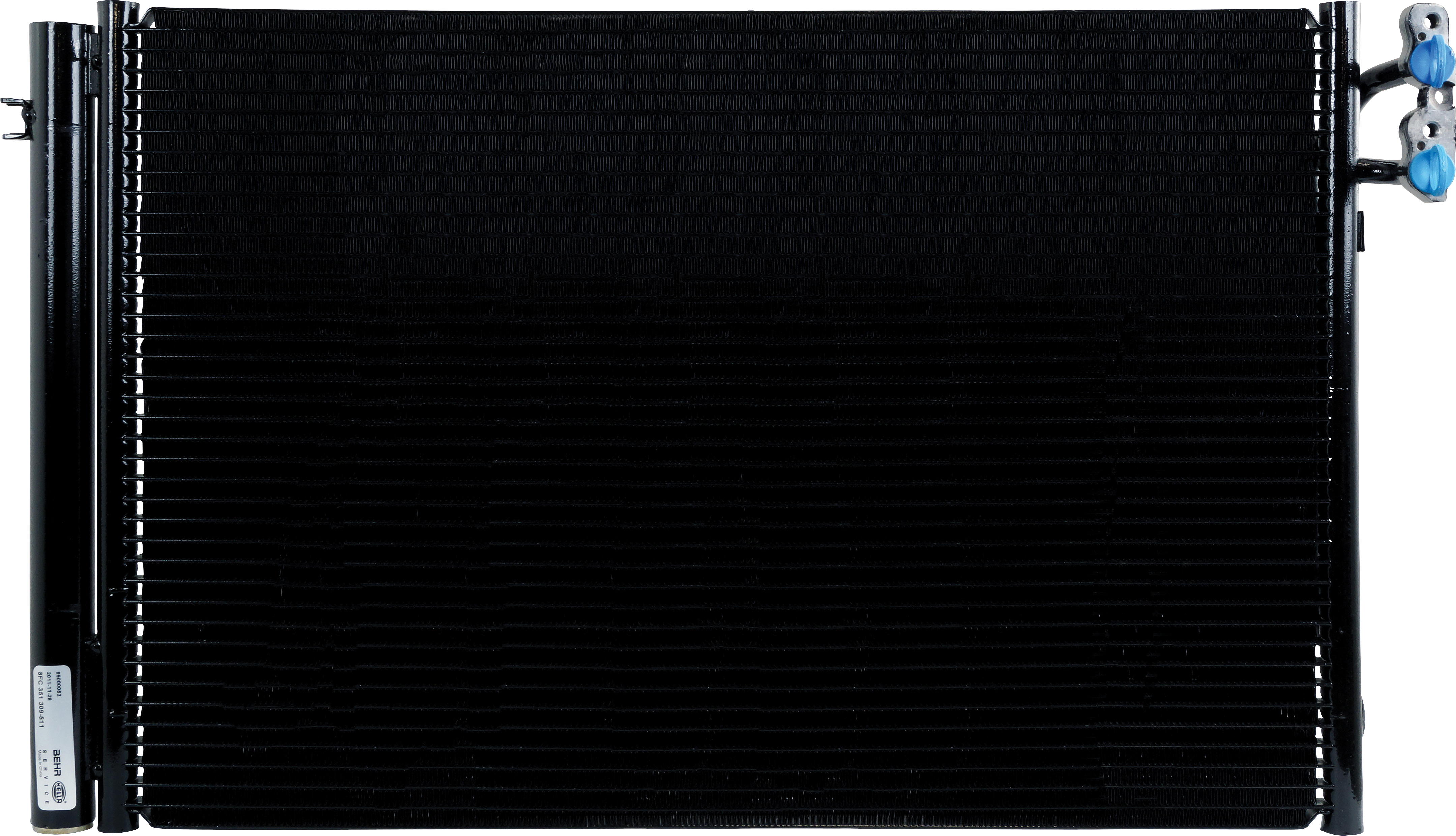 CONDENSER, BMW E90 3 SERIES 06/05-, MULTI-FLOW, PAD, 400 X 660 X 20MM, INCL DRIER