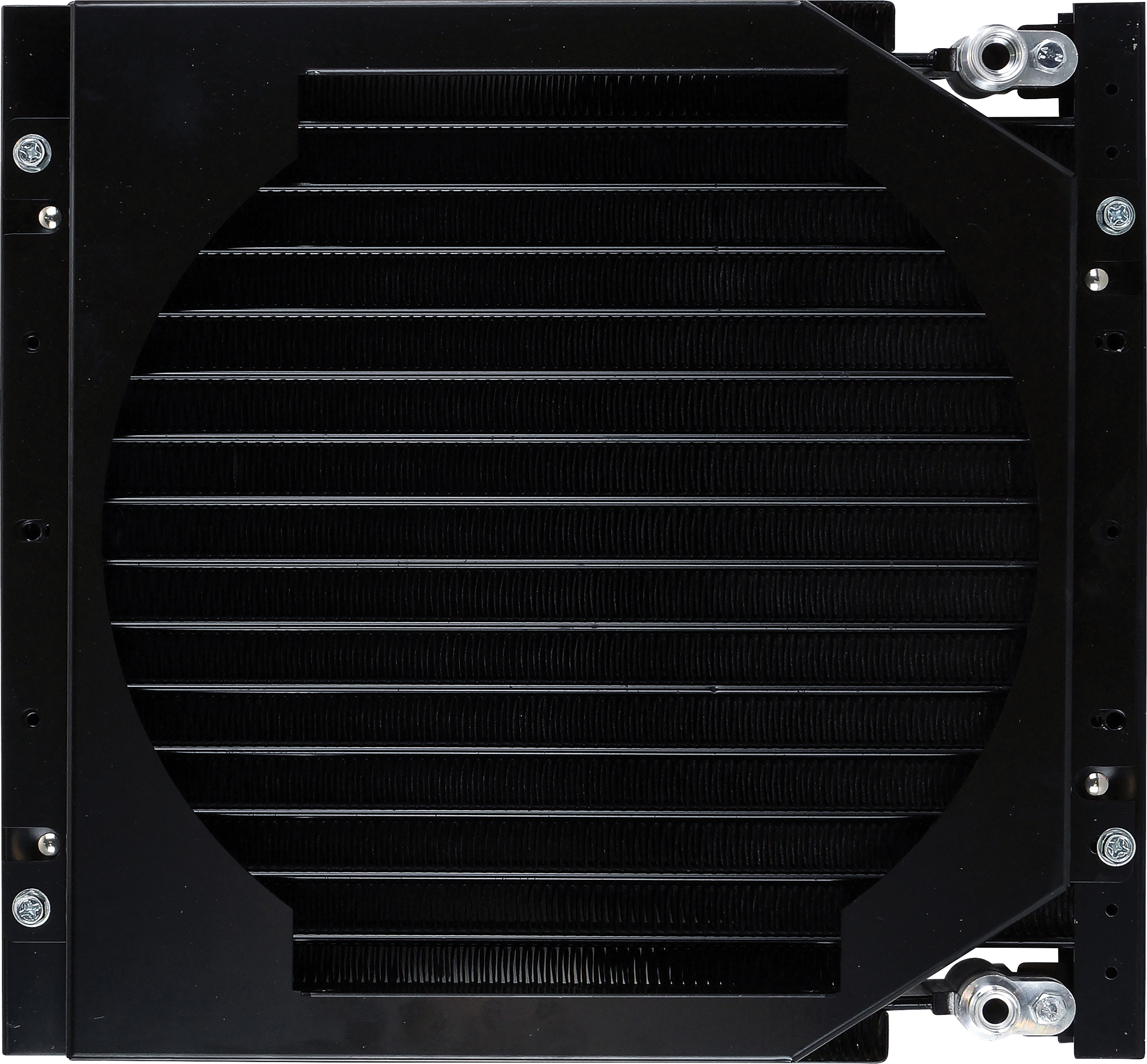 CONDENSER, HEAVY DUTY, WITH FAN SHROUD, O-RING #6-8, 380 X 354 X 44 MM, SINGLE, EXCL FAN (TAKES 12-I