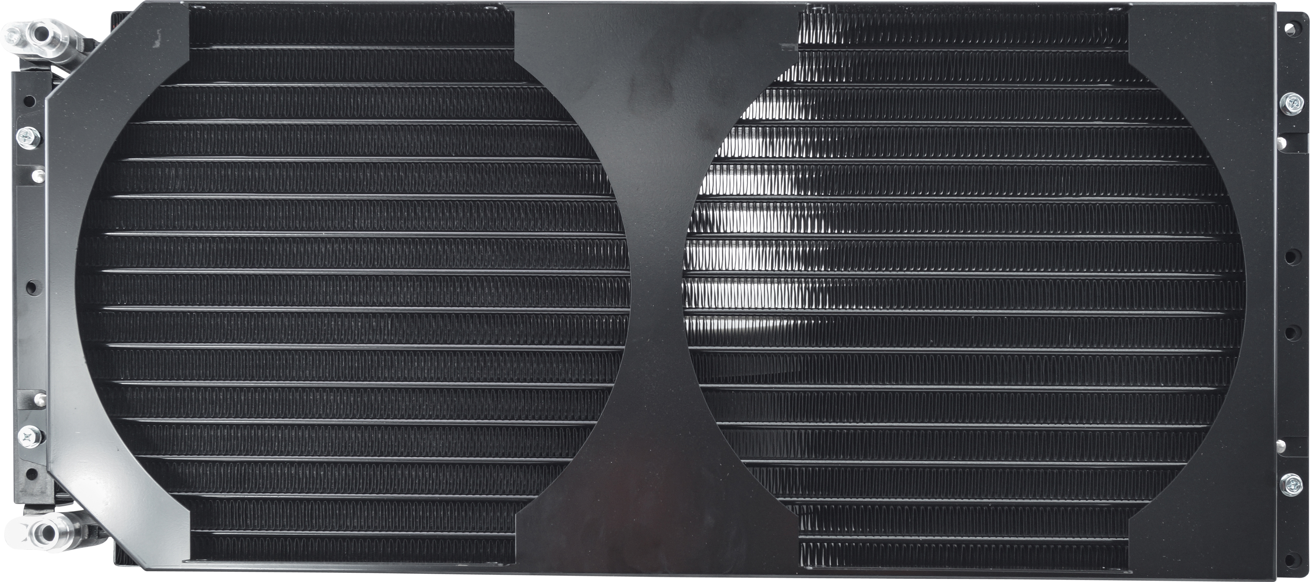 CONDENSER, HEAVY DUTY, WITH FAN SHROUD, O-RING #6-8, 725 X 314 X 44 MM, INCL TWIN 24V FANS