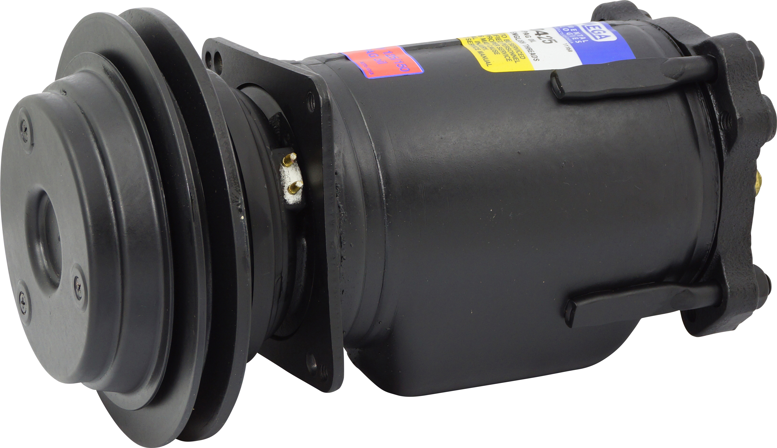 COMPRESSOR, DELCO, A6, 24V, 1A, 178MM, GM PAD, METRIC MOUNT, R134A
