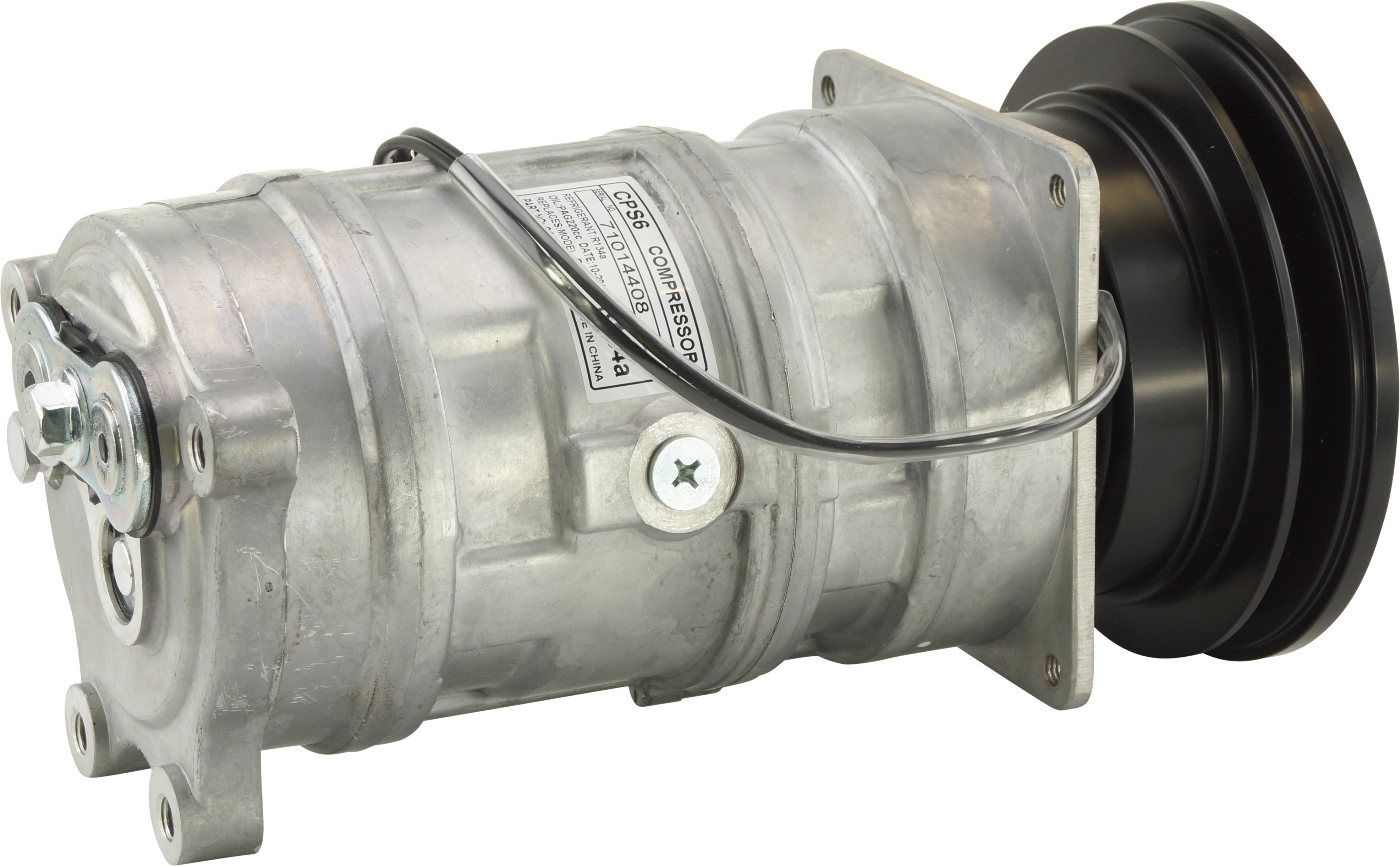 COMPRESSOR, S-SERIES, S6, 12V, 1A, 147MM, GM PAD, R134A, WITH SUPER HEAT SWITCH