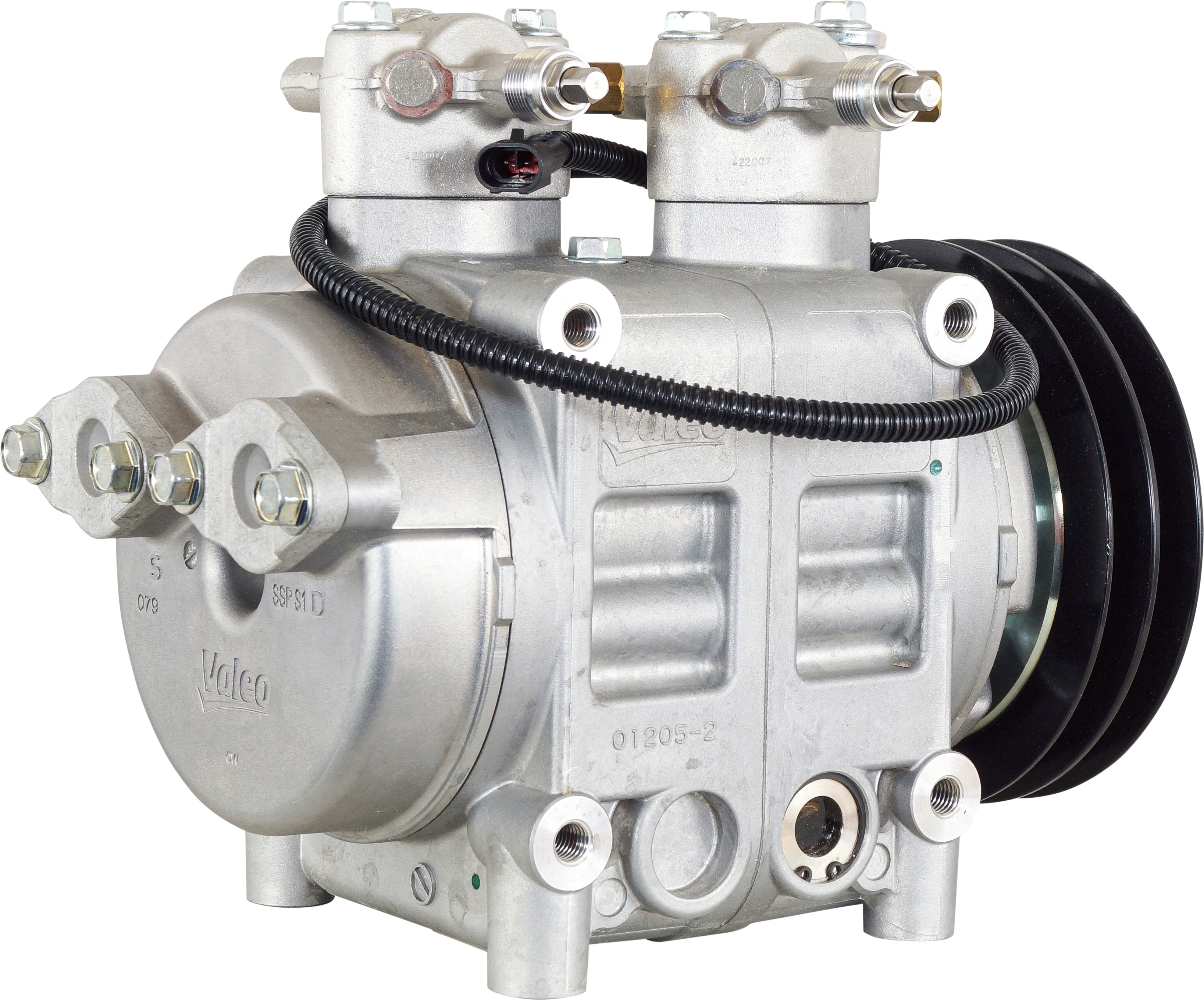 COMPRESSOR, TAMA, TM43, 24V, 2B, 180MM, R134A, WITH MANIFOLDS