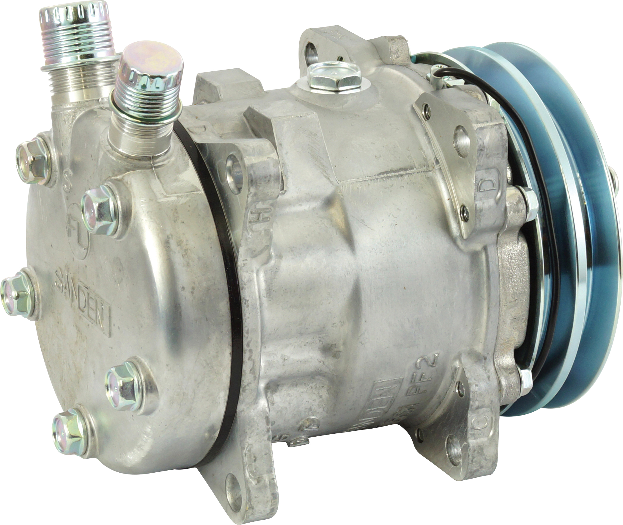 COMPRESSOR, SANDEN, SD5H09 5072, 12V, 2A, 125MM, VERT O-RING, R134A