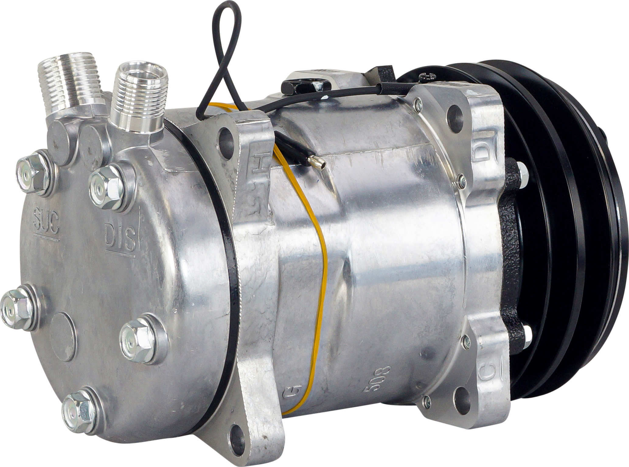 COMPRESSOR, SANDEN REPL, SD5H14 6626, 12V, 2A, 132MM, VERT O-RING, EAR MOUNT, R134A