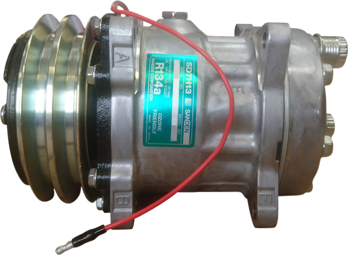 COMPRESSOR, SANDEN, SD7H13, 12V, 2A, 125MM, REAR O-RING, EAR MOUNT, R134A, ICE PACK
