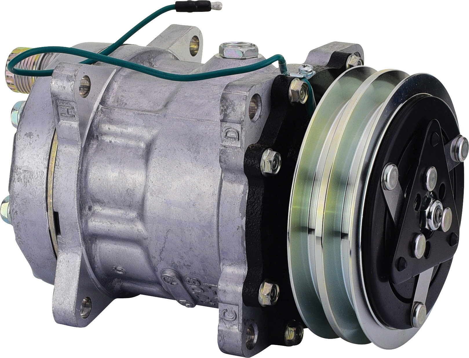 COMPRESSOR, SANDEN, SD7H13 A908, 24V, 2A, 125MM, REAR O-RING, R134A