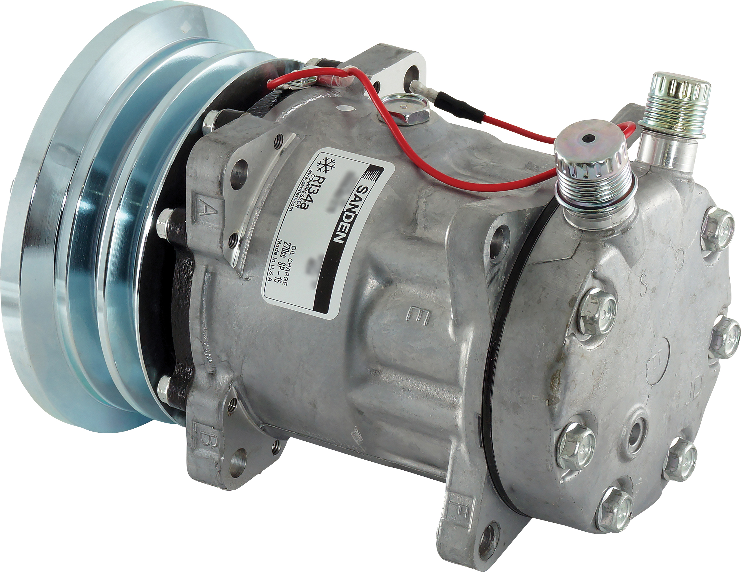 COMPRESSOR, SANDEN, SD7H15, 12V, 2A, 132MM, VERT O-RING, R134A