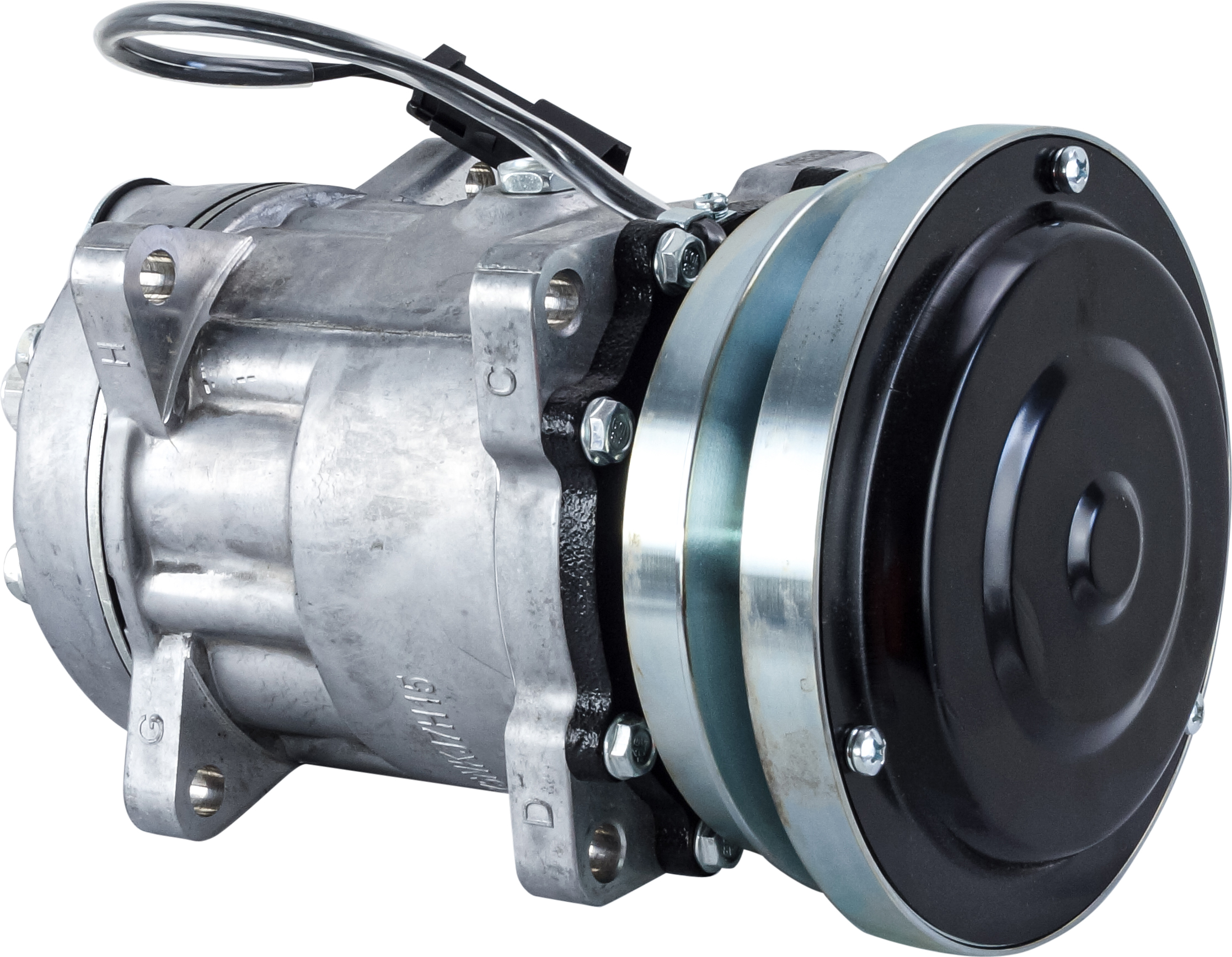 COMPRESSOR, S-SERIES, REPL. SANDEN, SD7H15 4596, 12V, 1A, 140MM, REAR GM PAD, R134A