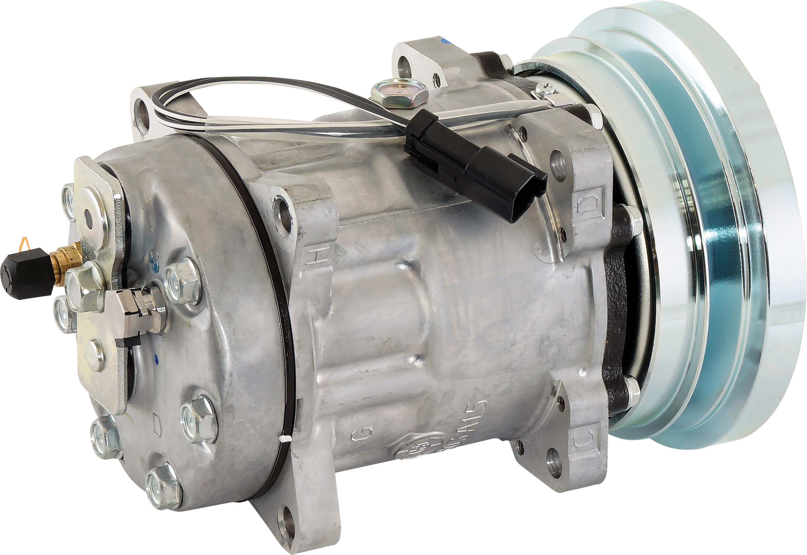 COMPRESSOR, SANDEN, SD7H15 4596, 12V, 1A, 140MM, REAR GM PAD, R134A