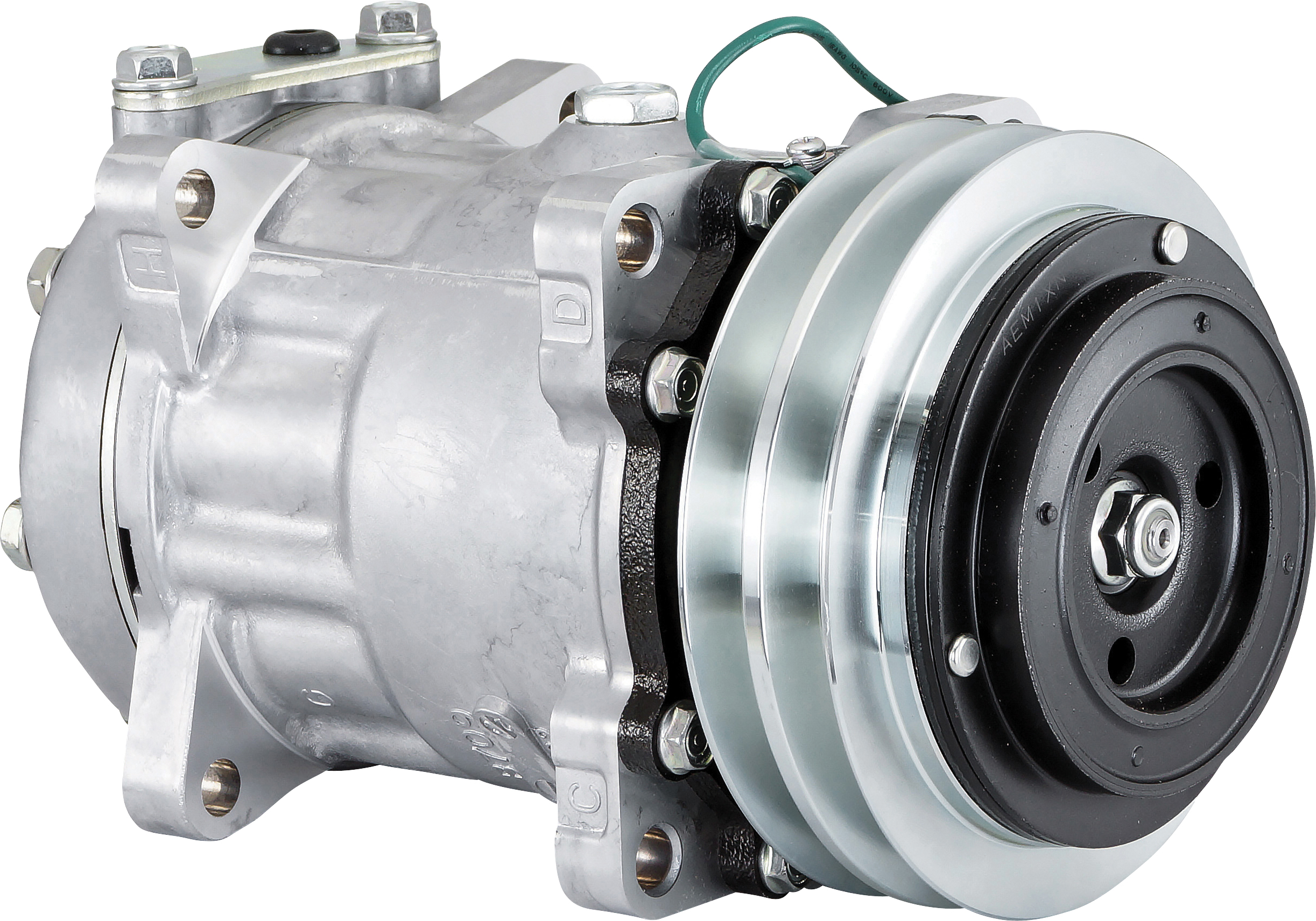 COMPRESSOR, SANDEN, SD7H15 A929, 24V, 2A, 132MM, VERT US PAD, EAR MOUNT, R134A