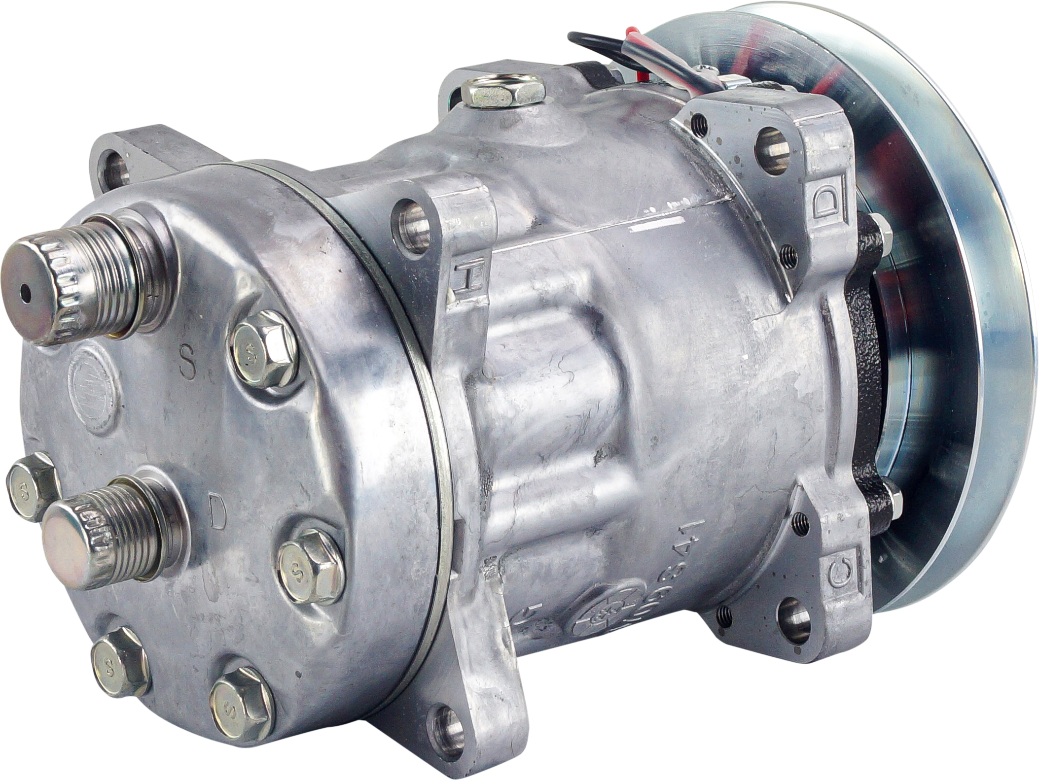 COMPRESSOR, SANDEN, SD7H15, 12V, 1B, 146MM, REAR O-RING, R134A