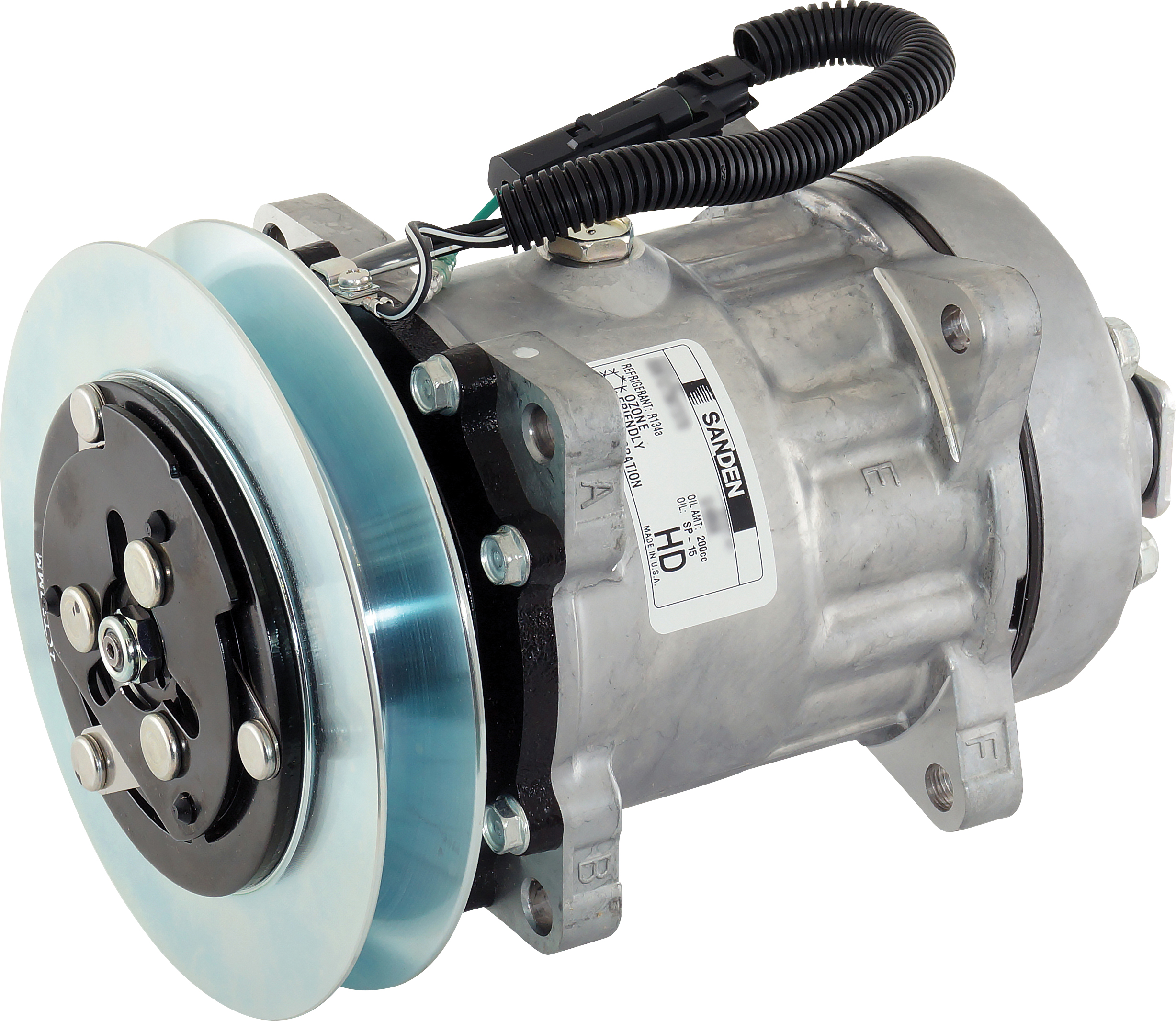 COMPRESSOR, SANDEN, SD7H15 4868, 12V, 1C, 158MM, REAR PAD, R134A