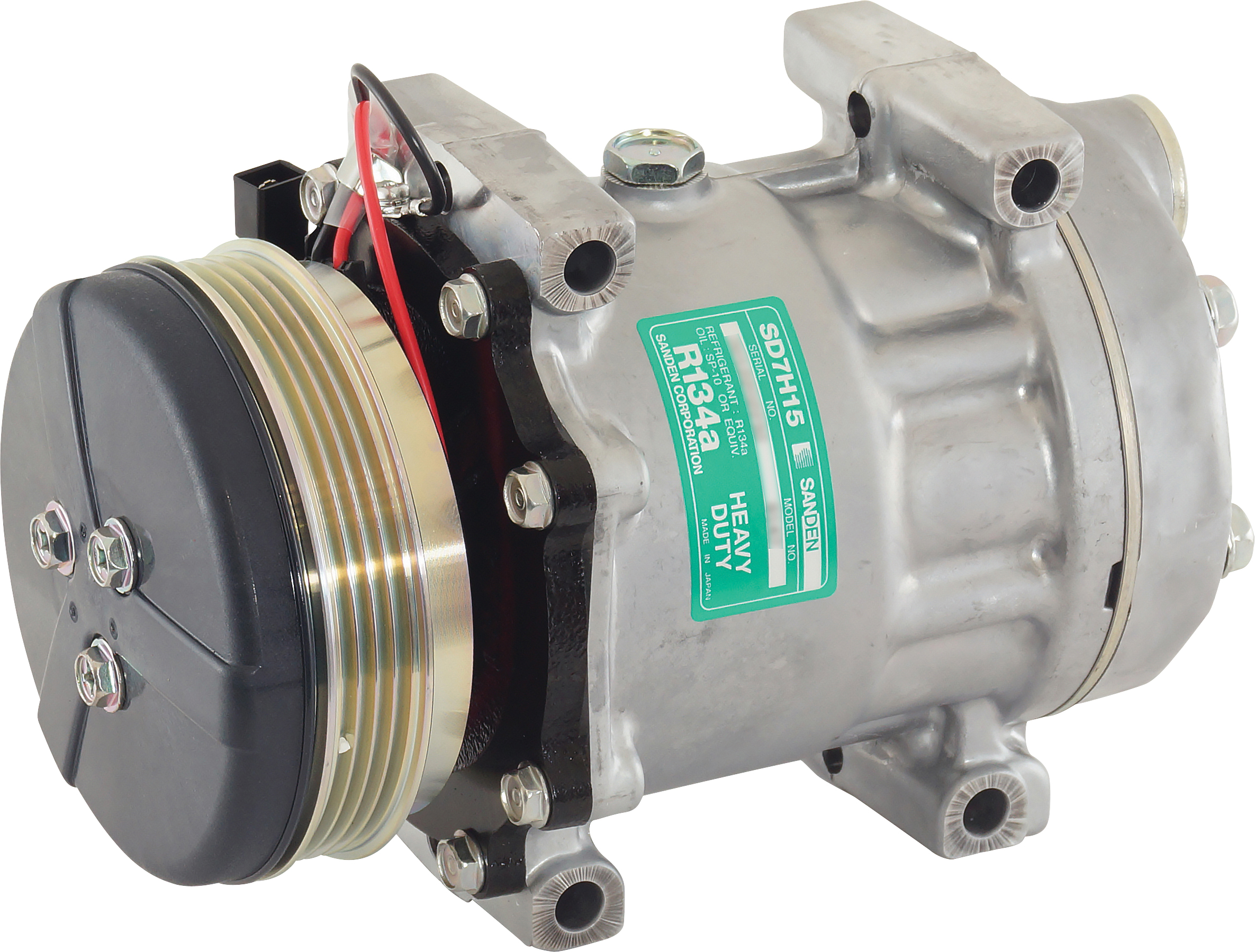 COMPRESSOR, SANDEN, SD7H15 8147, 12V, 4PV, 119MM, REAR PAD, DIRECT MOUNT, R134A