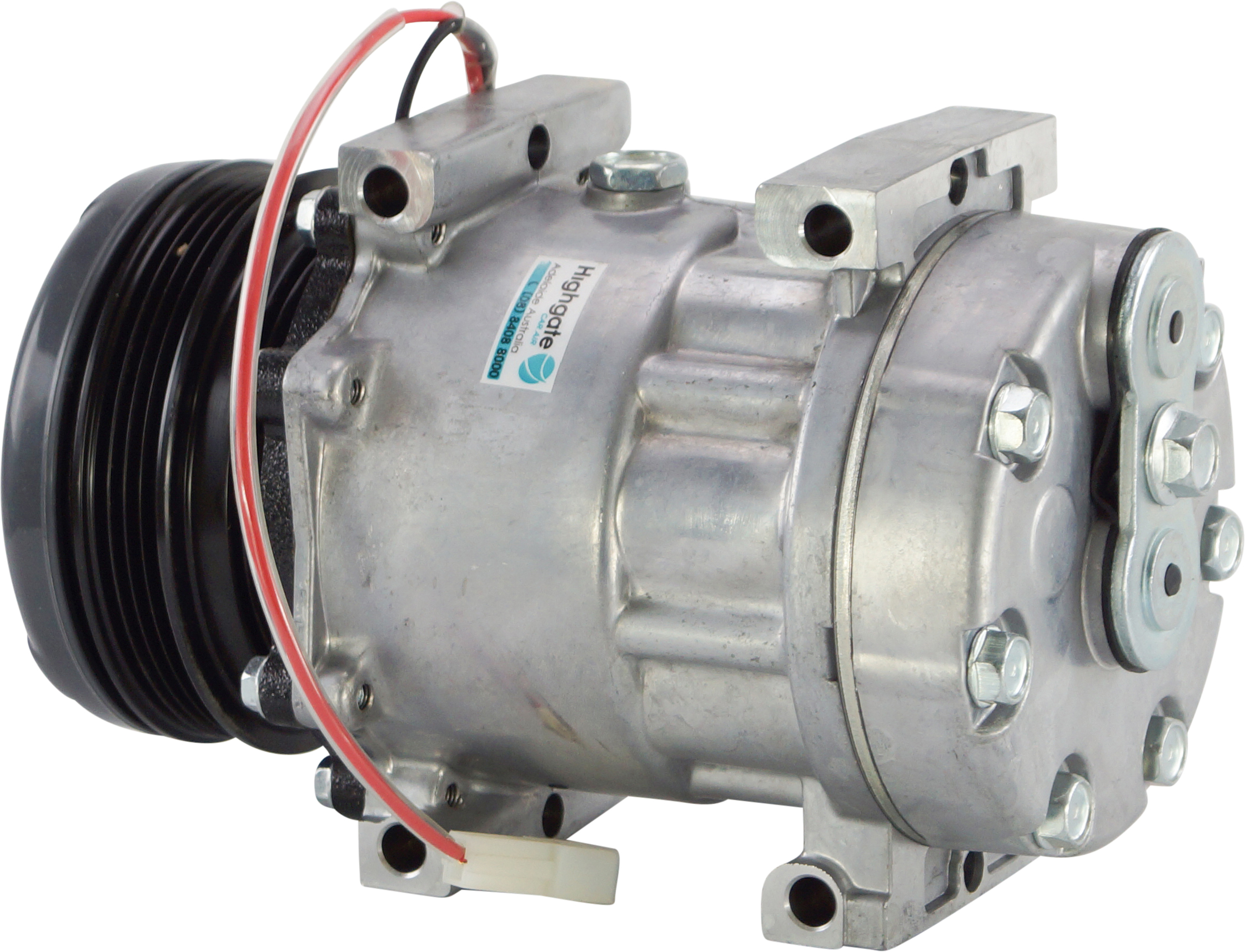 COMPRESSOR, S-SERIES (REPL SANDEN), SD7H15 8147, 12V, 4PV, 119MM, REAR PAD, DIRECT MOUNT, R134A
