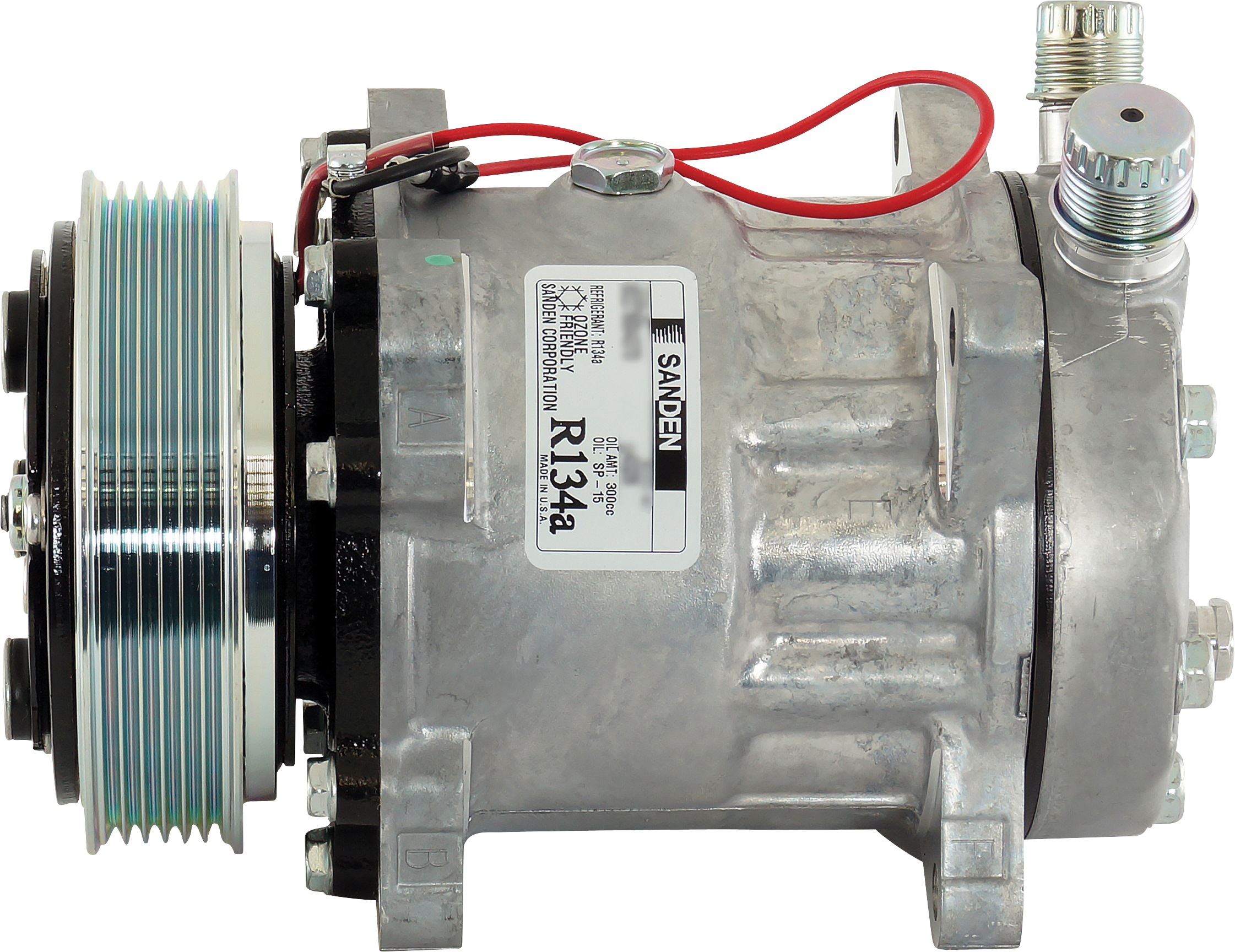 COMPRESSOR, SANDEN, SD7H15 8099, 12V, 6PV, 119MM, VERT O-RING, R134A