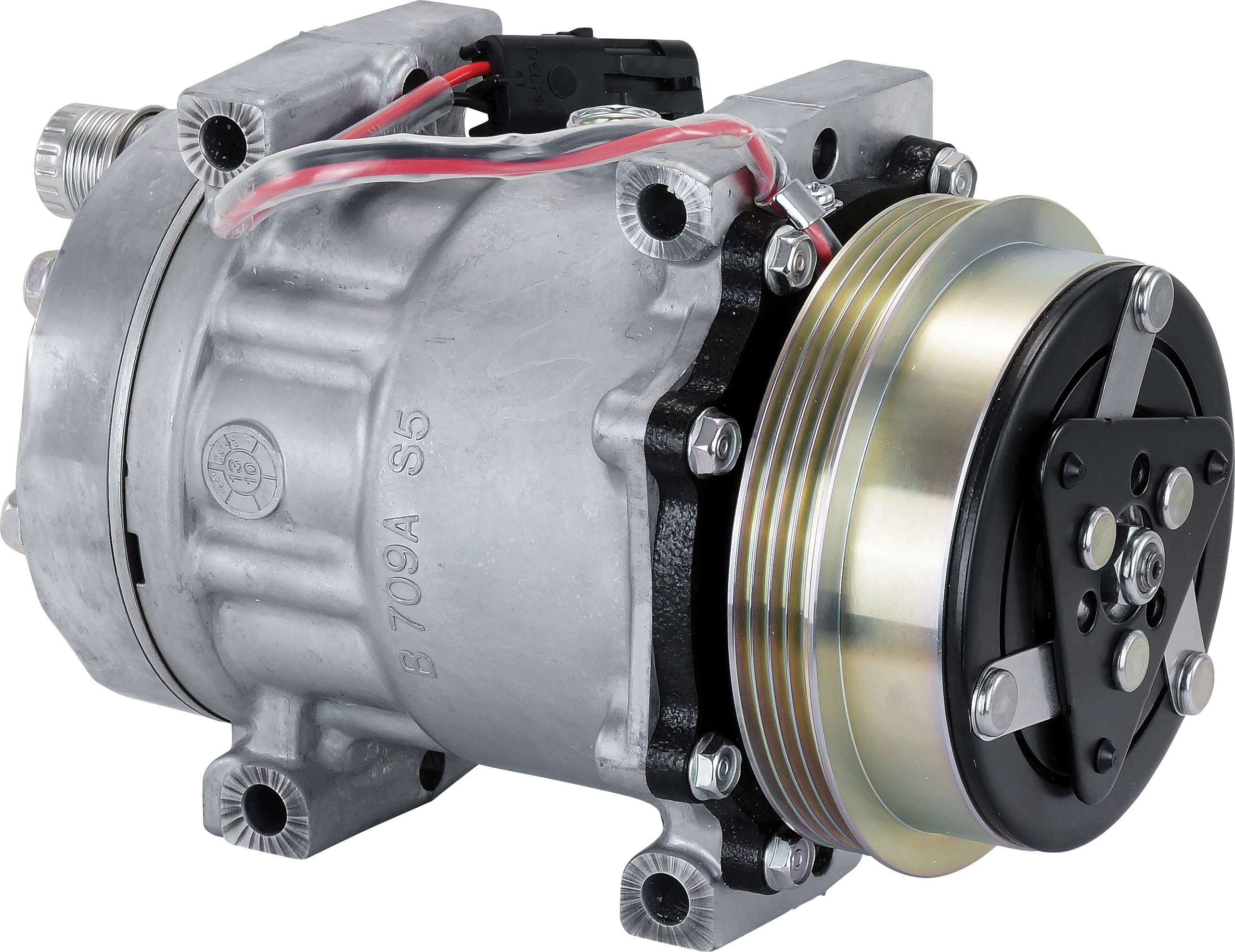 COMPRESSOR, SANDEN, SD7H15 8173, 12V, 4PV, 119MM, KG HEAD, DIRECT MOUNT, R134A