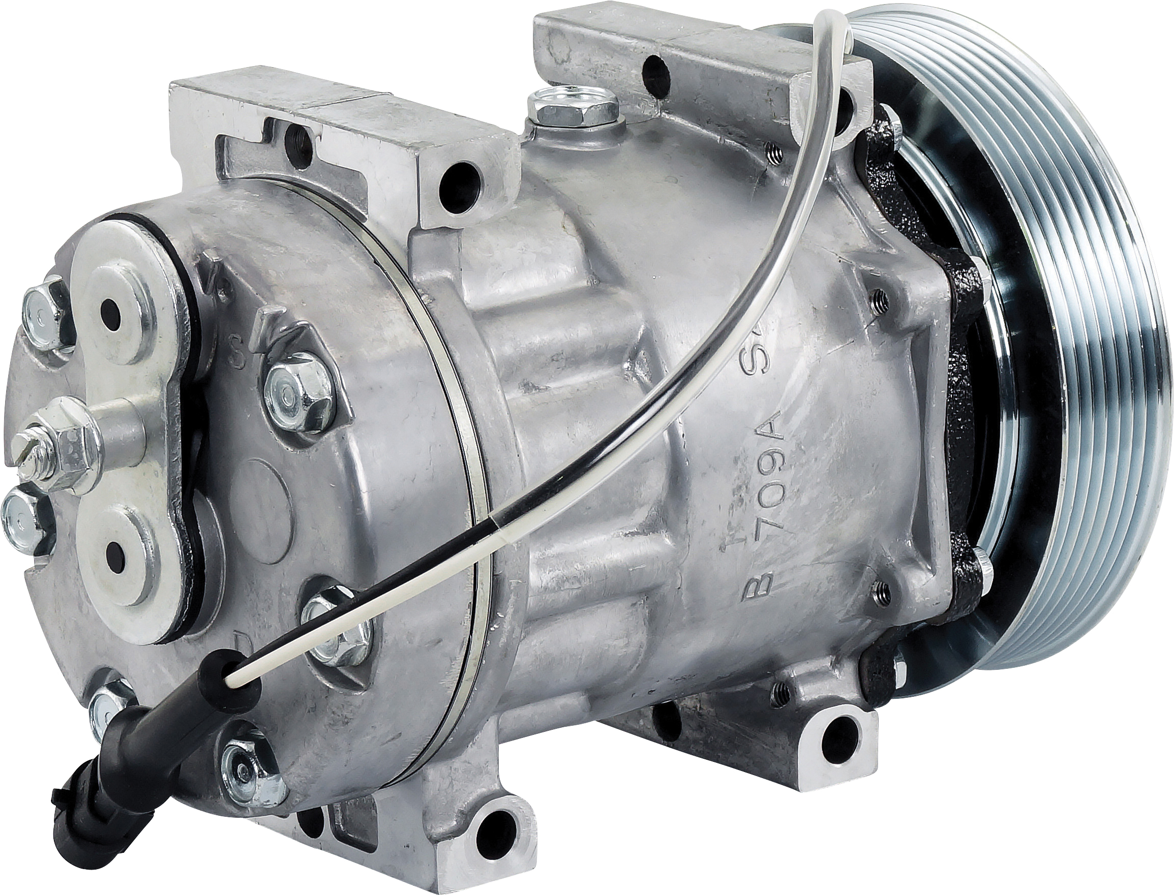 COMPRESSOR, SANDEN, SD7H15 8231, 24V, 7PV, 136MM, REAR PAD, R134A