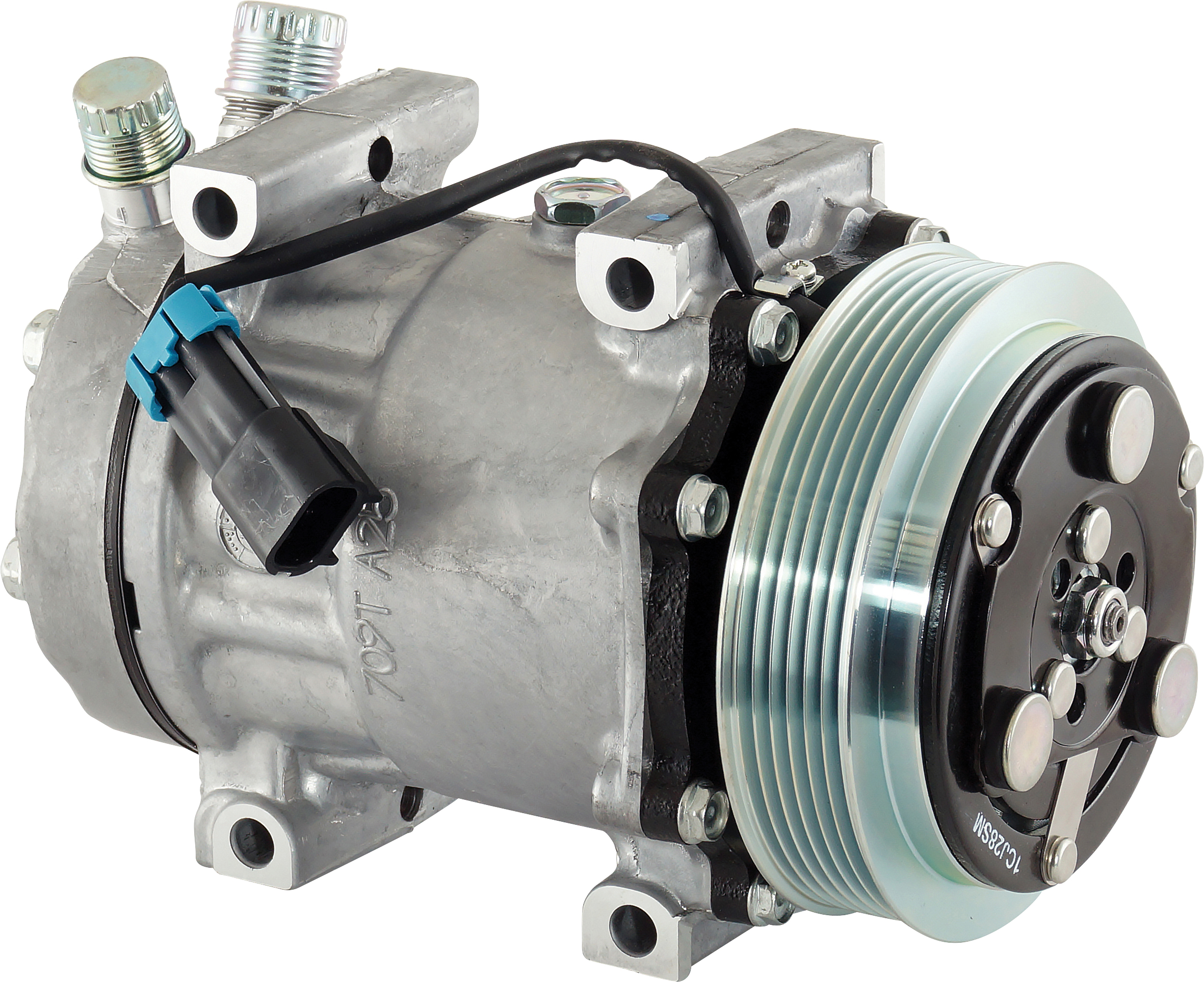 COMPRESSOR, SANDEN, SD7H15 4883, 12V, 6PV, 125MM, VERT O-RING, DIRECT MOUNT, R134A