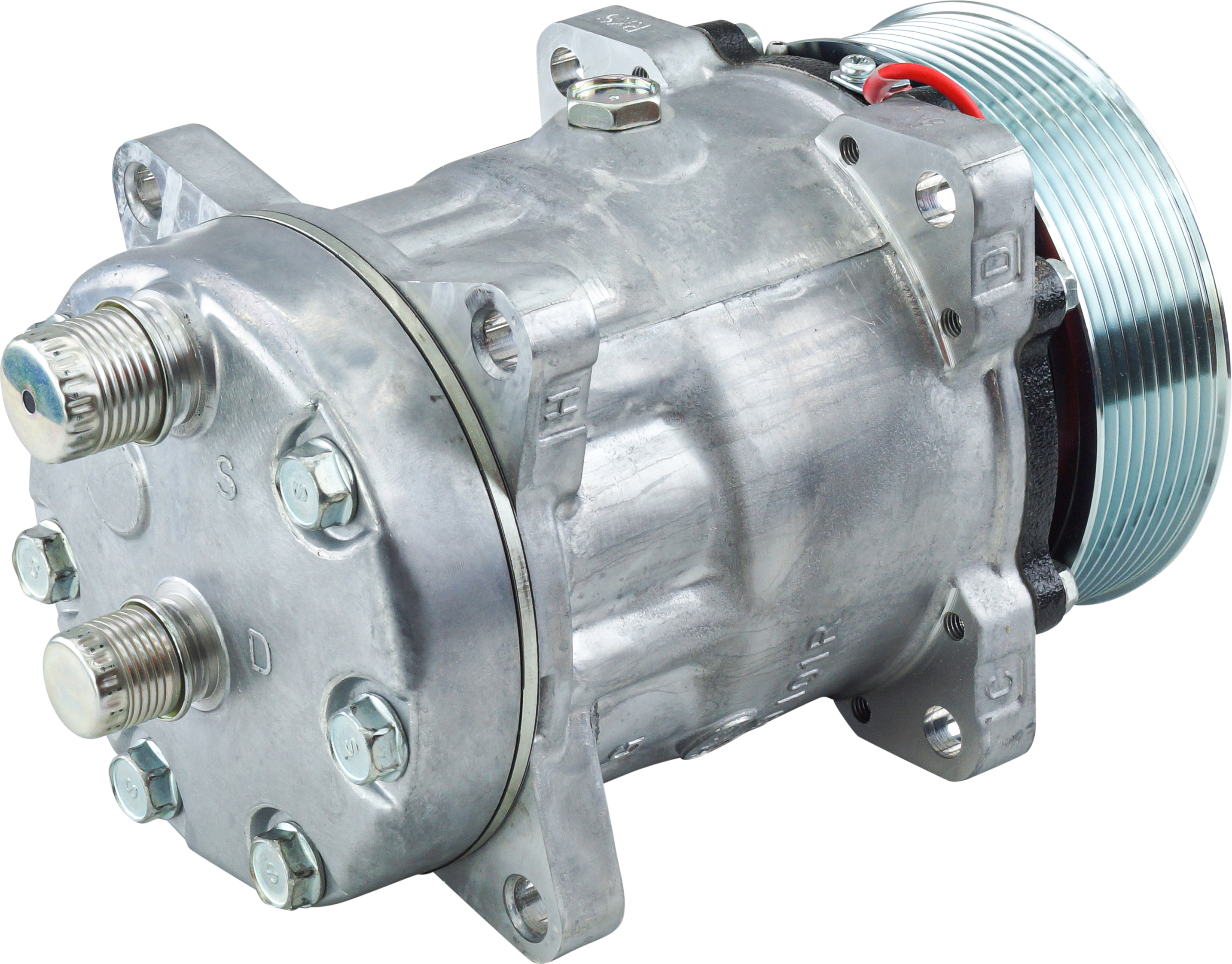 COMPRESSOR, SANDEN, SD7L15 A1004, 12V, 8PV, 119MM, REAR O-RING, EAR MOUNT, R404A