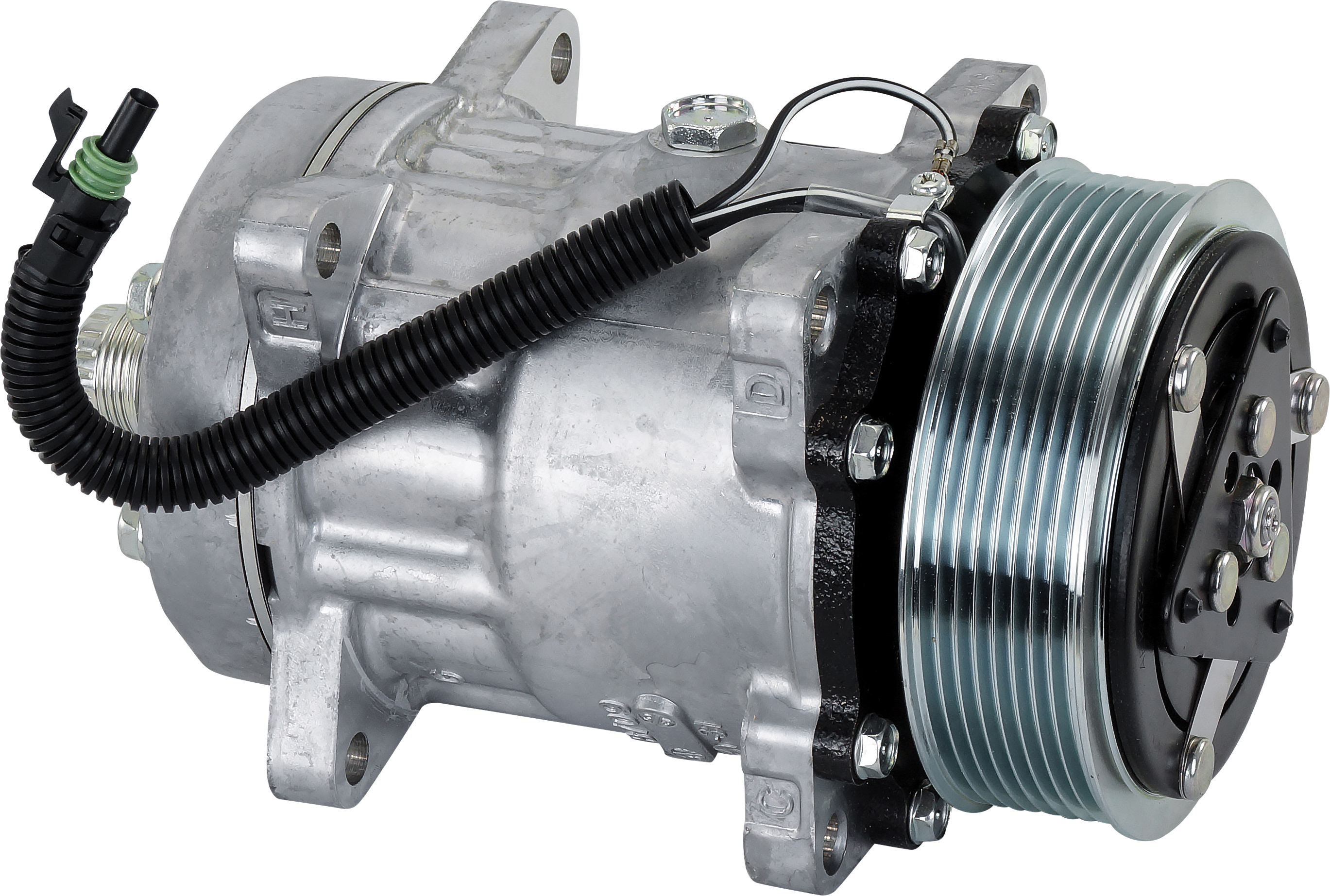 COMPRESSOR, SANDEN, SD7L15 A999, 12V, 8PV, 119MM, REAR TUBE-O, EAR MOUNT, R404A