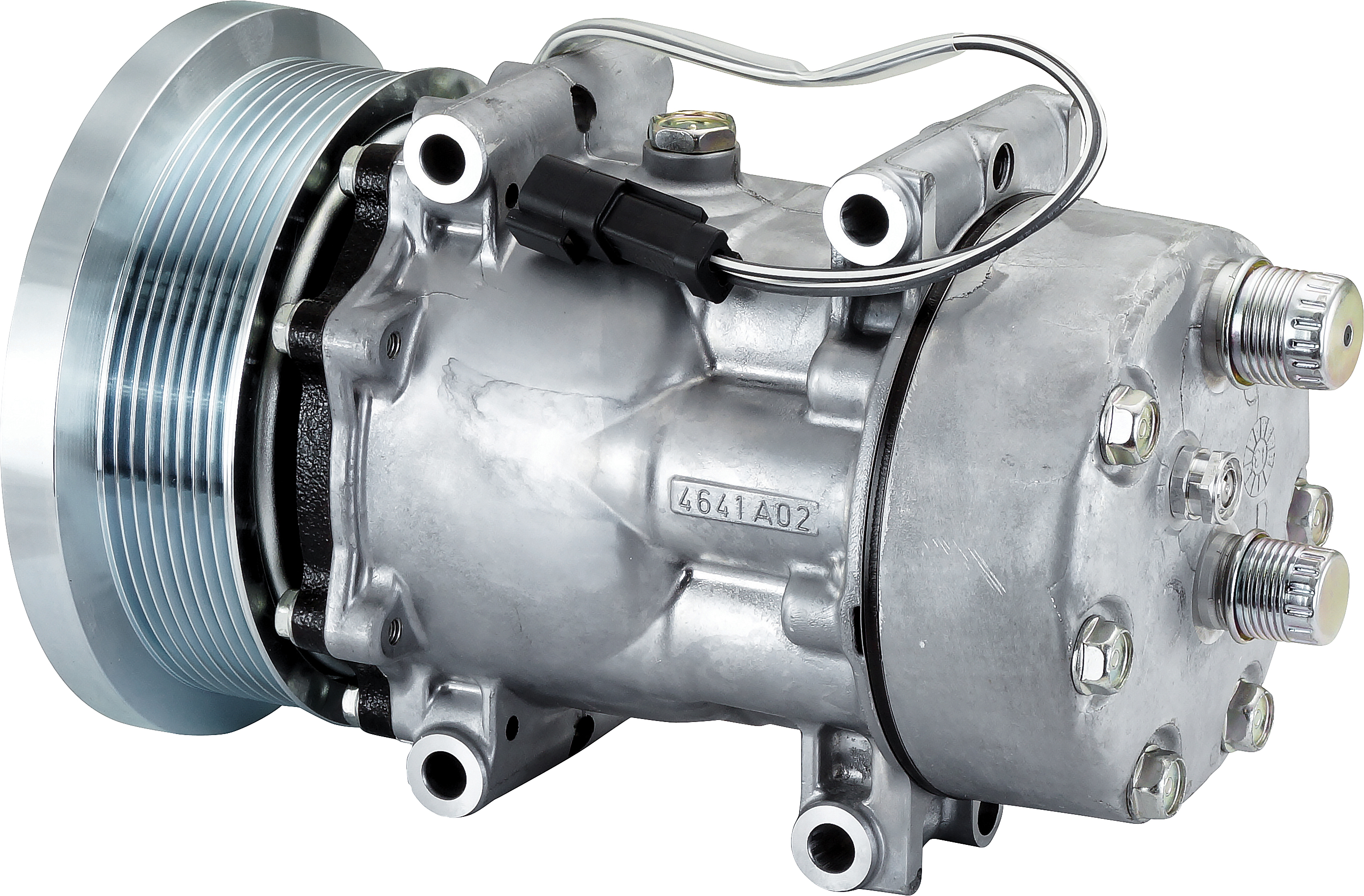 COMPRESSOR, SANDEN, SD7H15 U4813, 12V, 8PV, 133MM, REAR O-RING, DIRECT MOUNT, R134A