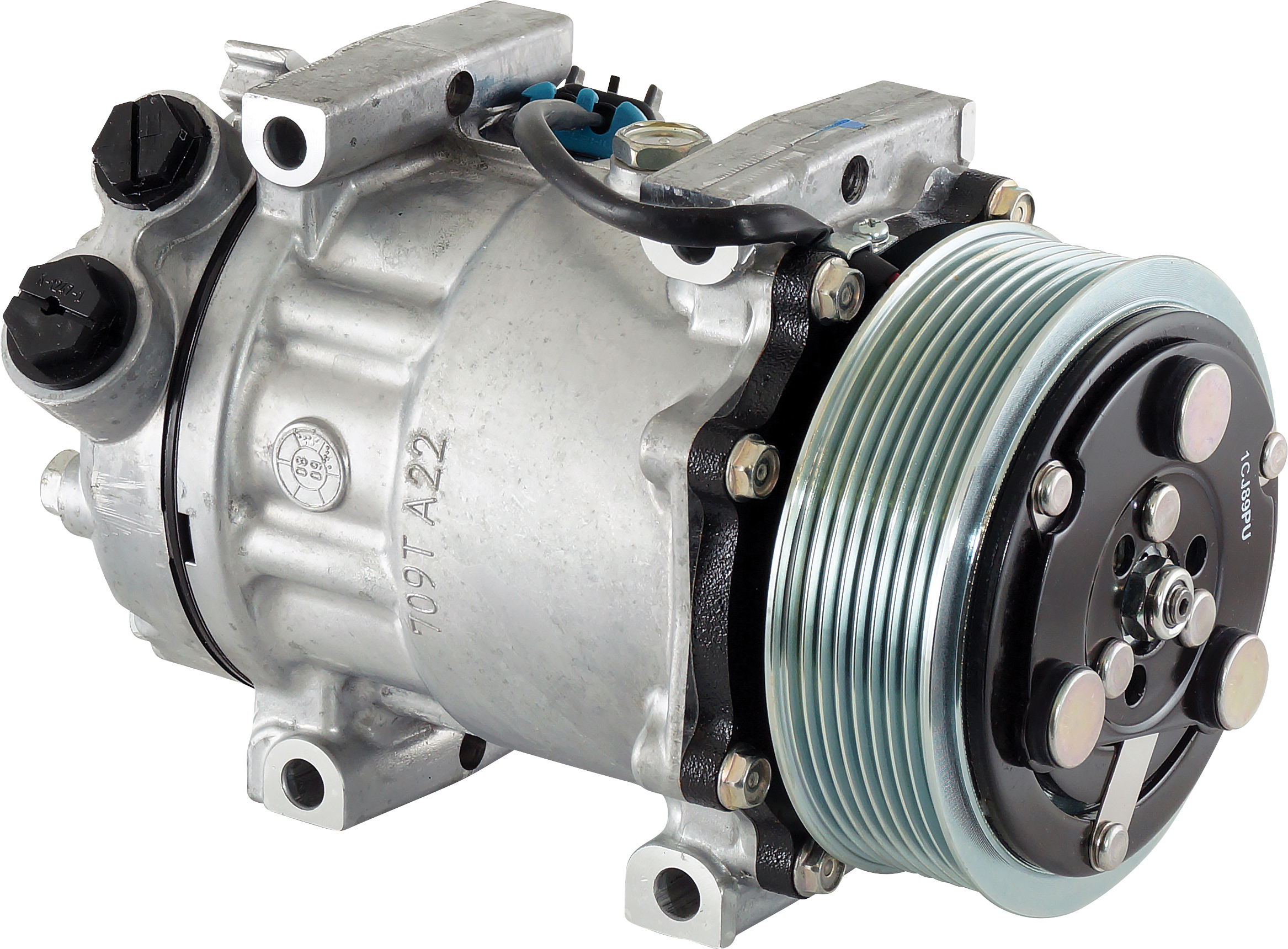 COMPRESSOR, SANDEN, SD7H15 4083, 12V, 8PV, 119MM, REAR FOR, DIRECT MOUNT, R134A