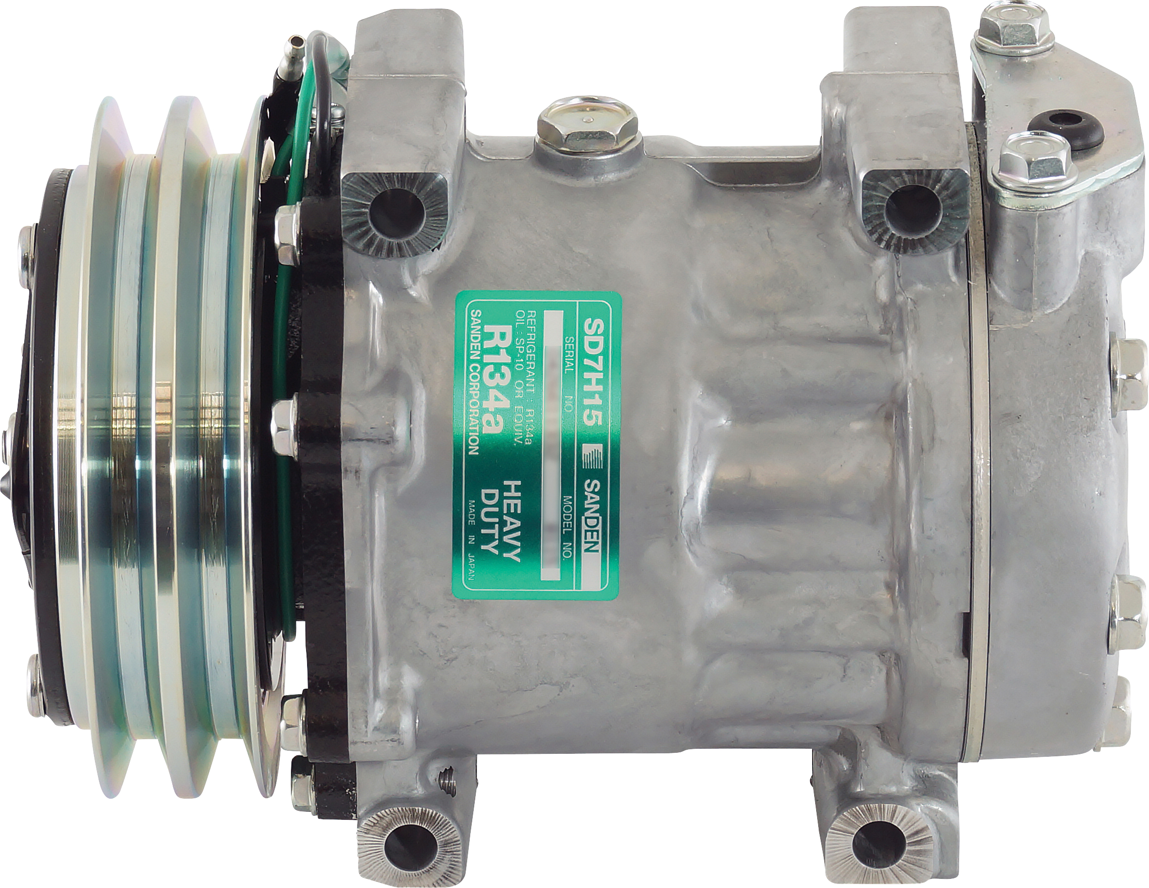 COMPRESSOR, SANDEN, SD7H15 8115, 24V, 2A, 132MM, US PAD, DIRECT MOUNT, R134A